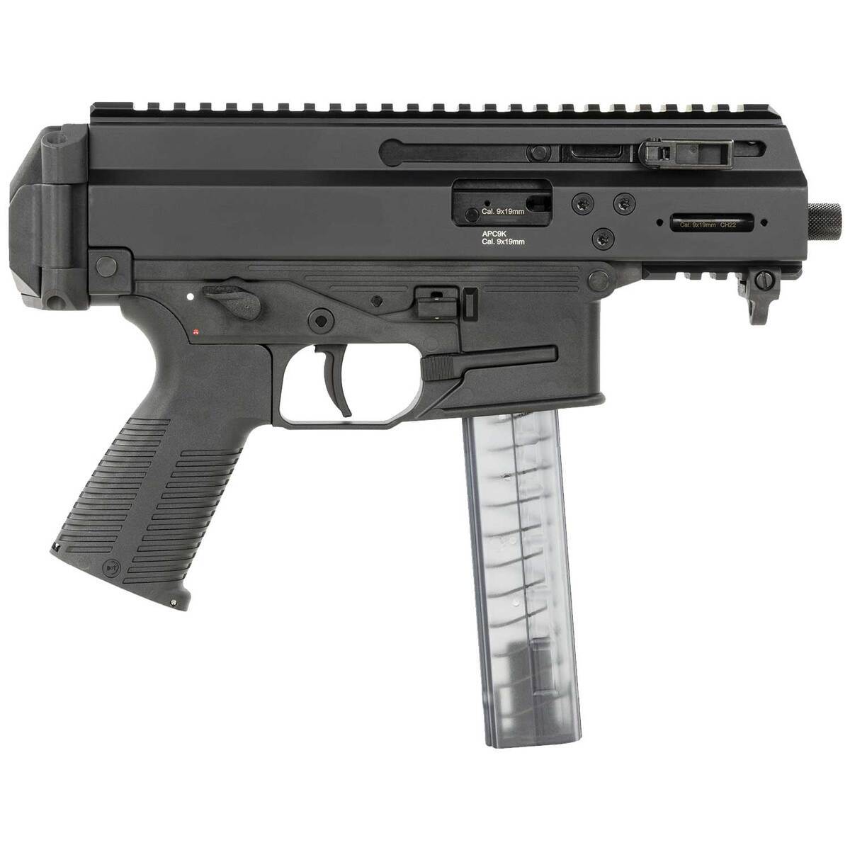 B&T APC9K Pro 9mm Luger 4.3in Anodized Black Modern Sporting Pistol - 30+1 Rounds