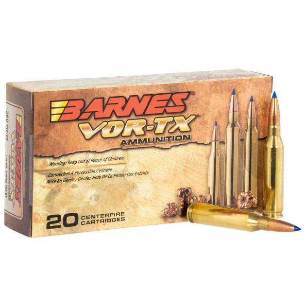Barnes VOR-TX 260 Remington 120gr TSX BT Rifle Ammo - 20 Rounds