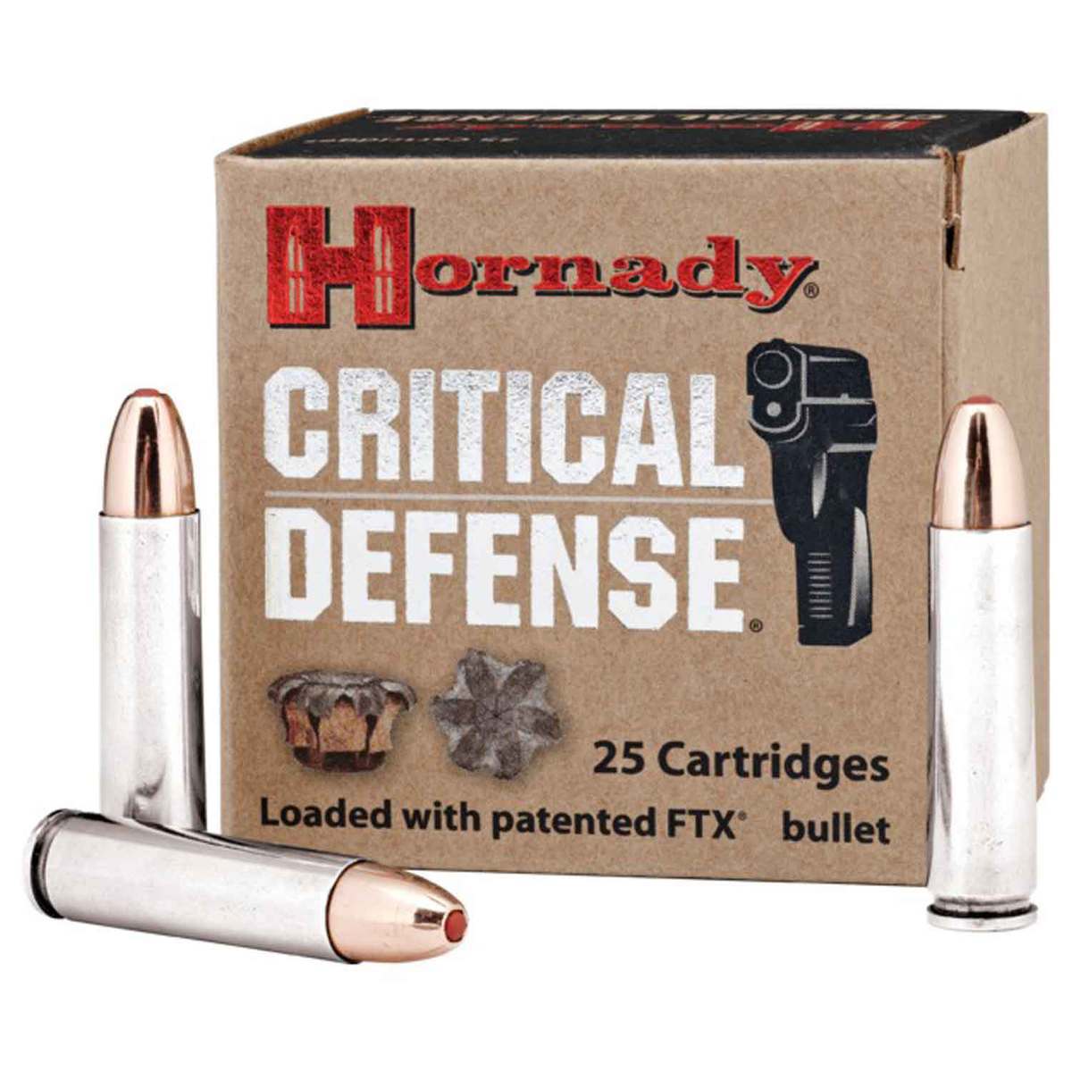 Hornady Critical Defense 30 Carbine 110gr FTX Rifle Ammo - 20 Rounds