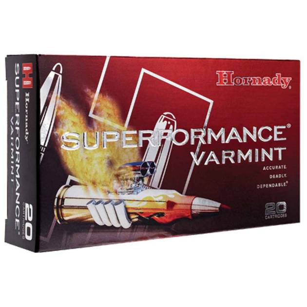 Hornady Superformance Varmint 222 Remington 50gr V Max Rifle Ammo - 20 Rounds