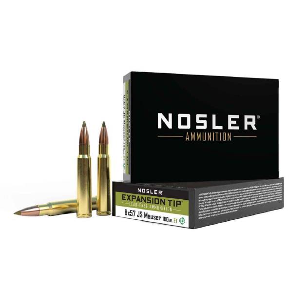 Nosler Expansion Tip 8mm Mauser (8x57mm Mauser) 180gr TPFMJ Rifle Ammo - 20 Rounds