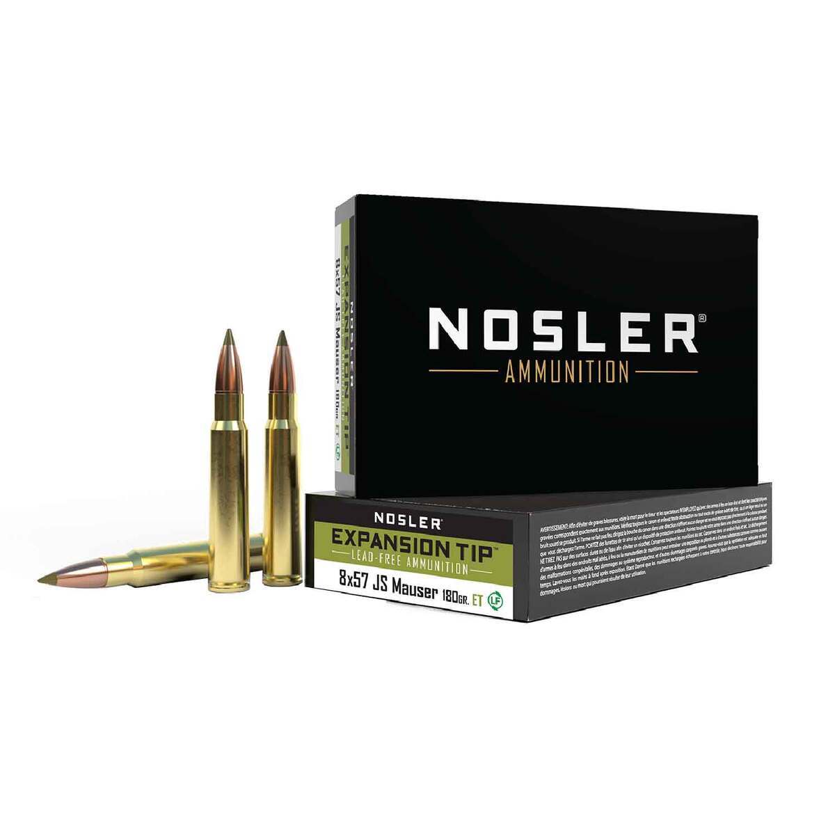 Nosler Expansion Tip 8mm Mauser (8x57mm Mauser) 180gr TPFMJ Rifle Ammo - 20 Rounds