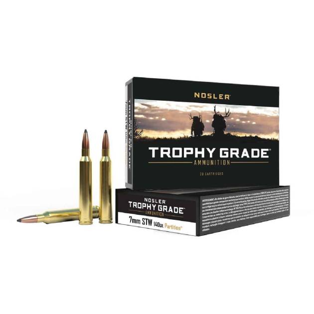 Nosler Trophy Grade 7mm STW 140gr FMJSP Rifle Ammo - 20 Rounds