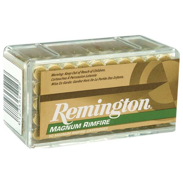 Remington Magnum Rimfire 22 WMR (22 Mag) 40gr PSP Rimfire Ammo - 50 Rounds