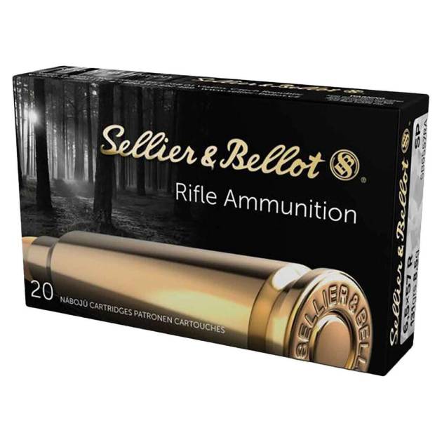 Sellier & Bellot 6.5x57 Mauser 131gr SP Rifle Ammo - 20 Rounds