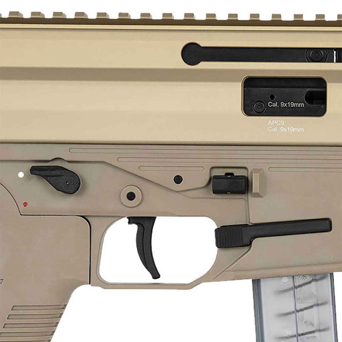 B&T APC9 Pro 9mm Luger 6.8in Coyote Brown Modern Sporting Pistol - 30+1 Rounds - Image 5