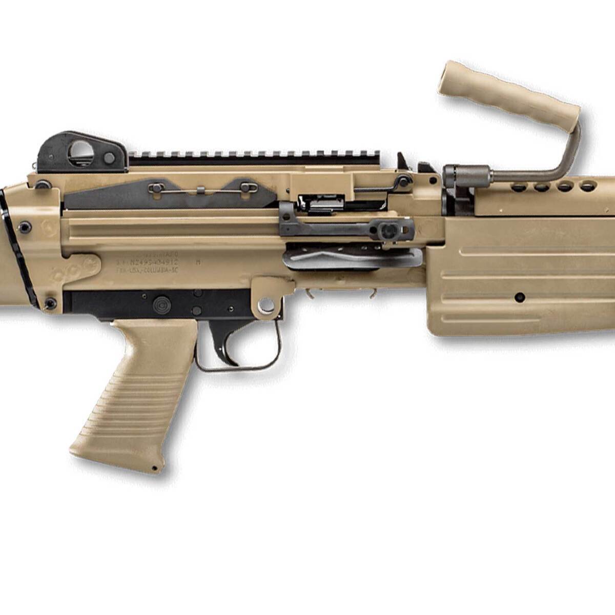 FN M249S 5.56mm NATO 18.5in FDE Anodized Semi Automatic Modern Sporting Rifle - 30+1 Rounds - Image 4
