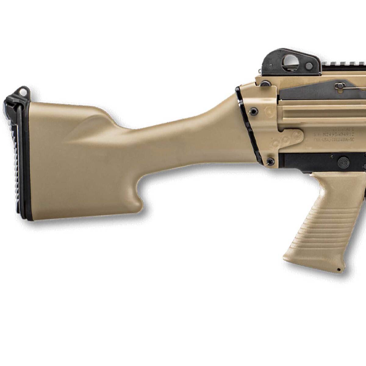 FN M249S 5.56mm NATO 18.5in FDE Anodized Semi Automatic Modern Sporting Rifle - 30+1 Rounds - Image 3
