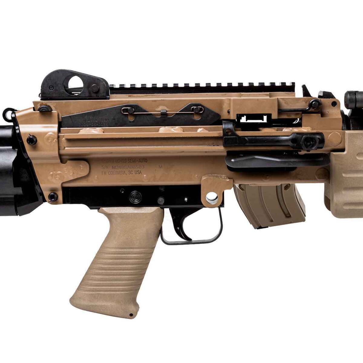 FN M249S PARA 5.56mm NATO 16.1in Matte FDE Semi Automatic Modern Sporting Rifle - 30+1 Rounds - Image 6