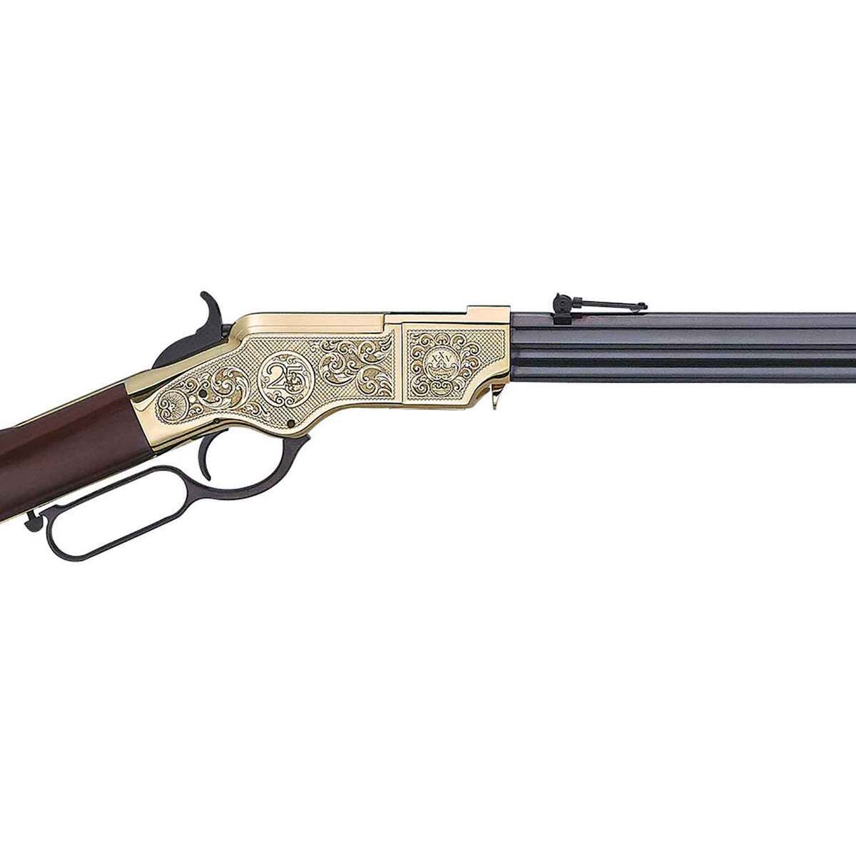Henry Original Deluxe 25th Anniversary Engraved 44-40 Winchester Blued Brown Lever Action Rifle - 24.5in - Image 7