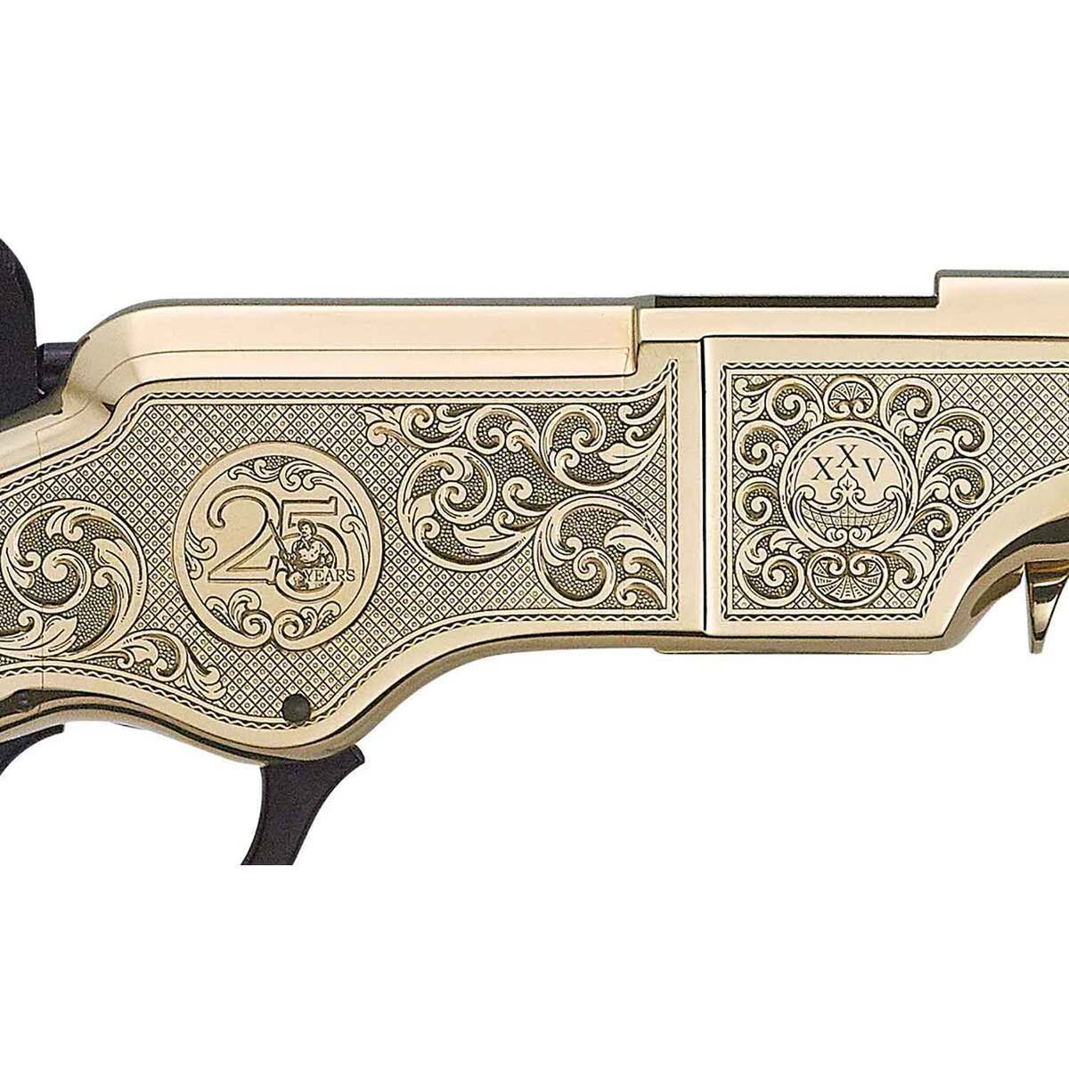Henry Original Deluxe 25th Anniversary Engraved 44-40 Winchester Blued Brown Lever Action Rifle - 24.5in - Image 2