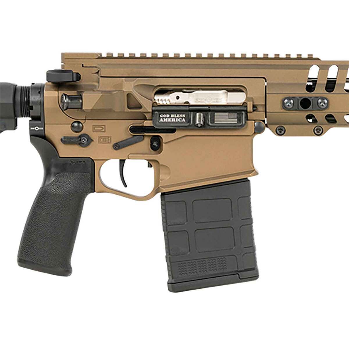 Patriot Ordnance Factory Revolution 308 Winchester 18in Burnt Bronze Cerakote Semi Automatic Modern Sporting Rifle - 20+1 Rounds - Image 4